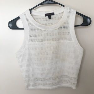 White crop top